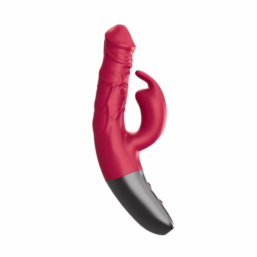 fpbq052a00-027_6 Titanz Rotating 3.5 Inch Rechargeable Rabbit Vibrator With Clitoral Stimulation