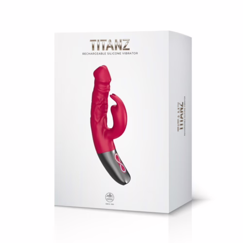 fpbq052a00_027_packaging Titanz Rotating 3.5 Inch Rechargeable Rabbit Vibrator With Clitoral Stimulation