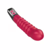 fpbr014a00-027 Titanz spiral 6 inch rechargeable vibrator in pink and purple showing distinctive textured spiral surface design