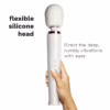 Le Wand rechargeable massager award-winning design in grey and white