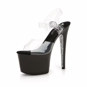 Lapdance rhinestone platform sandal high heel shoes