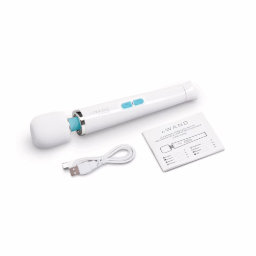 Le Wand Classique Petite Vibrating Wand Massager White