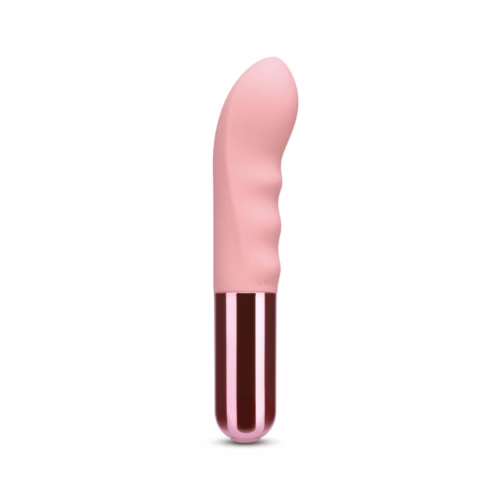 Le Wand Mini Vibe G Thrill compact vibrator with rippled shaft for precise G-spot stimulation