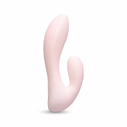 Le Wand Mini Vibe G Double dual-action vibrator in body-safe silicone