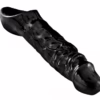 Master series cock sheath in black with hollow design and secure base ring