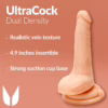 Me You Us Ultra Cock Dual Density with Balls 6in