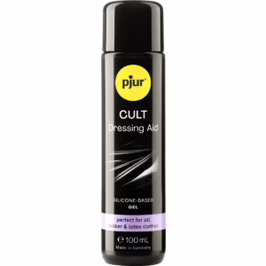 Pjur Cult Rubber and Latex Dressing Aid 100ml bottle for latex garment care
