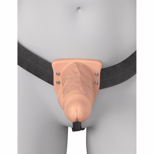 Fantasy X-Tensions Elite Vibrating 6inch Dual Density Silicone Hollow Strap On