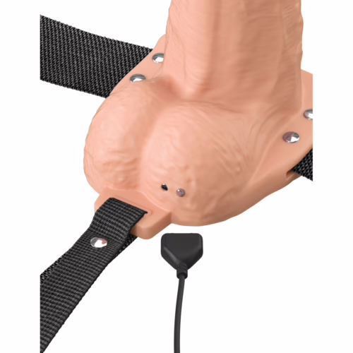 Fantasy X-Tensions Elite Vibrating 6inch Dual Density Silicone Hollow Strap On