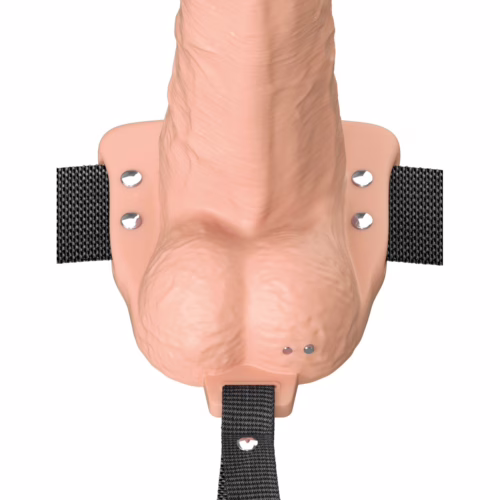 Fantasy X-Tensions Elite Vibrating 6inch Dual Density Silicone Hollow Strap On