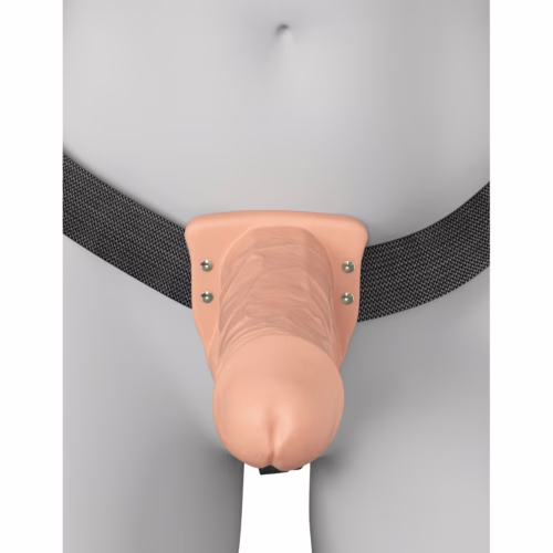 Fantasy X-Tensions Elite Vibrating 7inch Dual Density Silicone Hollow Strap On