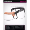 Fantasy X-Tensions Elite Vibrating 7inch Dual Density Silicone Hollow Strap On