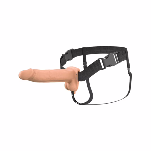 Fantasy X-Tensions Elite Vibrating 8inch Dual Density Silicone Hollow Strap On