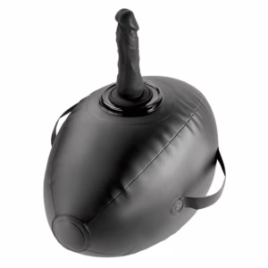 pd4472-23 Fetish Fantasy inflatable love ball in black with body-safe design for couples