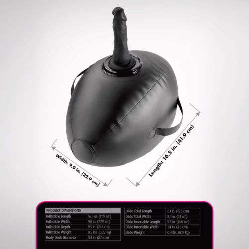 Fetish Fantasy Series Body Dock Inflatable Love Ball Black