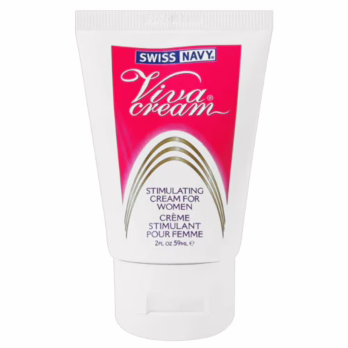 Swiss navy viva cream 2oz premium water-based lubricant bottle